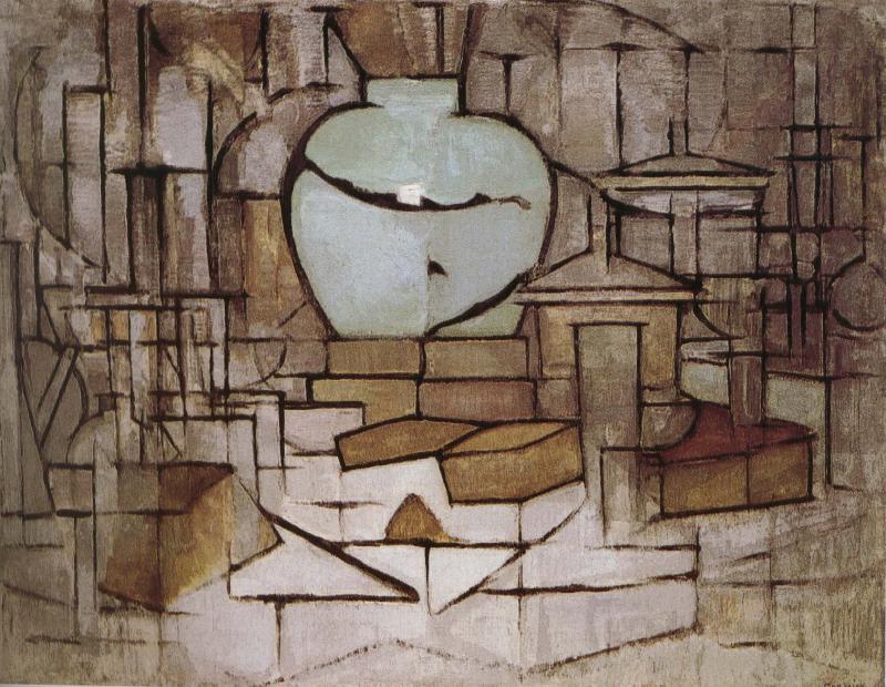 Piet Mondrian The still-life with dressing